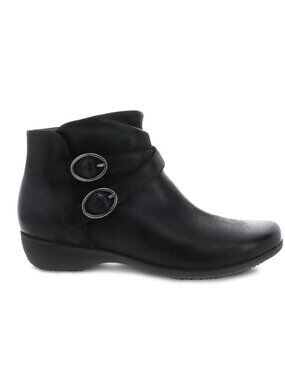 Dansko Womens Faithe Black Nubuck Ankle Booties EU 36 US 5.5–6